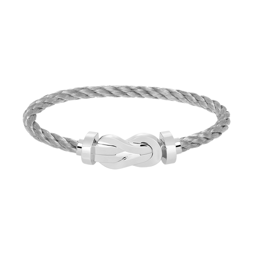 [Radiant Gem]¯CHANCE LARGE 8 FIGURE BUCKLE NO DIAMOND BRACELET SILVER