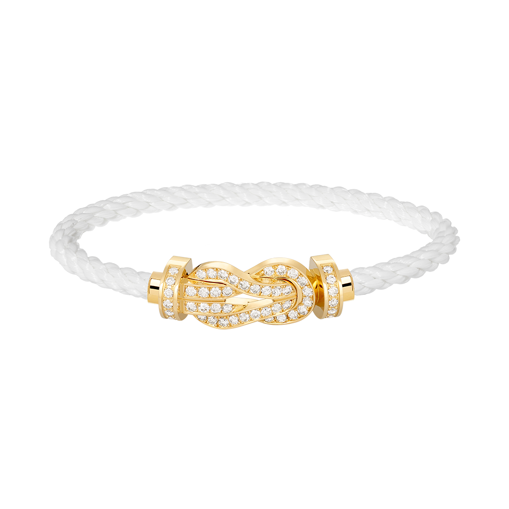 [Radiant Gem]¯CHANCE LARGE 8 FIGURE BUCKLE FULLDIAMOND BRACELET GOLD
