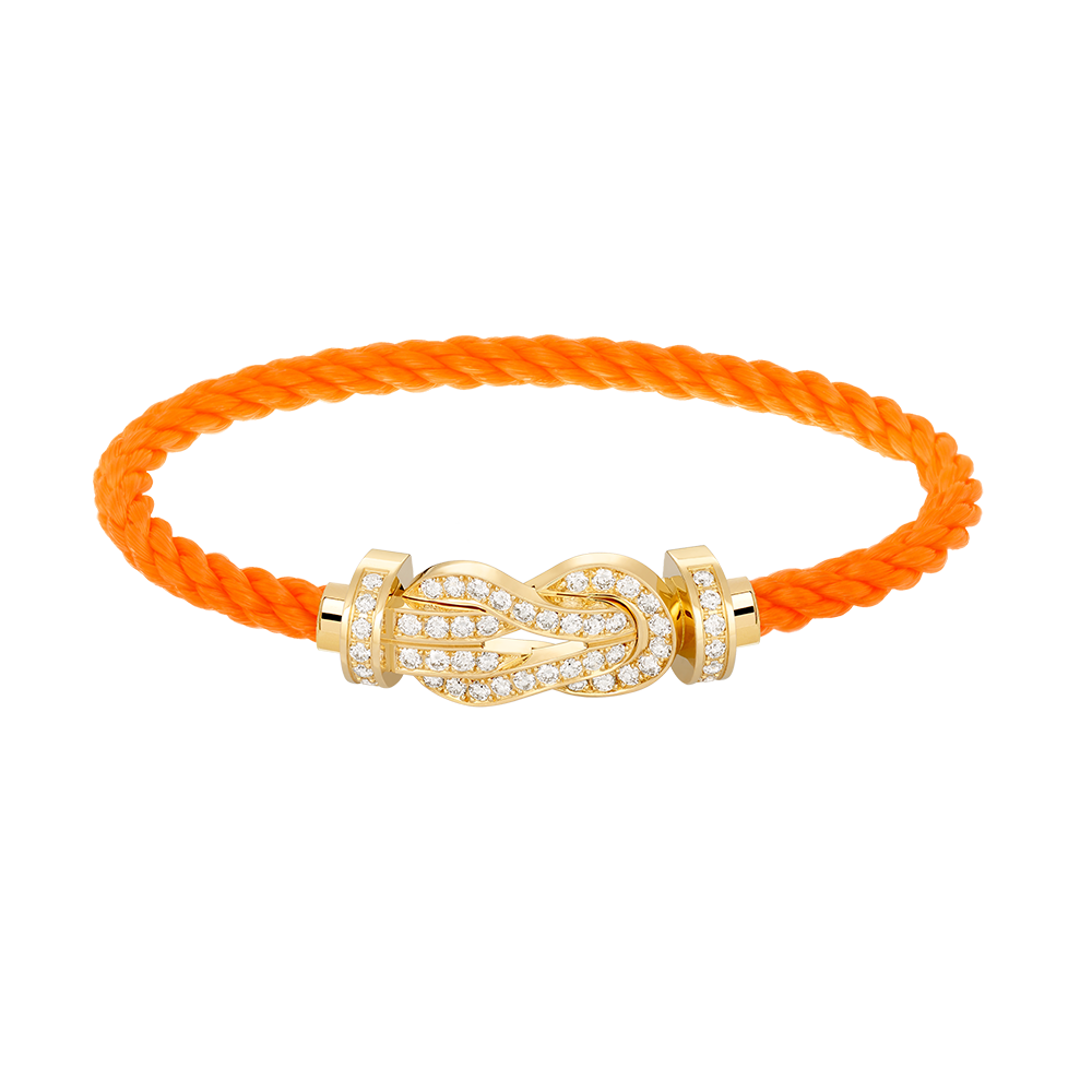 [Radiant Gem]¯CHANCE LARGE 8 FIGURE BUCKLE FULLDIAMOND BRACELET GOLD