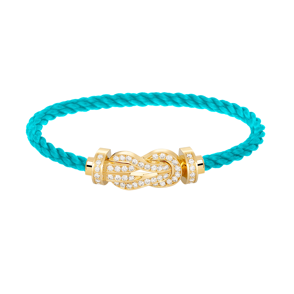[Radiant Gem]¯CHANCE LARGE 8 FIGURE BUCKLE FULLDIAMOND BRACELET GOLD