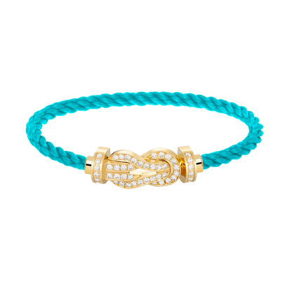 [Radiant Gem]¯CHANCE LARGE 8 FIGURE BUCKLE FULLDIAMOND BRACELET GOLD