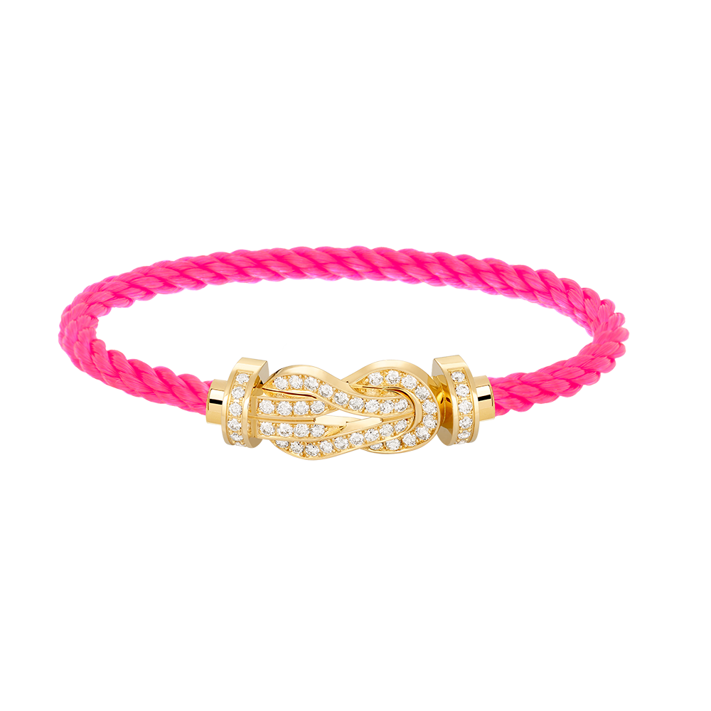 [Radiant Gem]¯CHANCE LARGE 8 FIGURE BUCKLE FULLDIAMOND BRACELET GOLD
