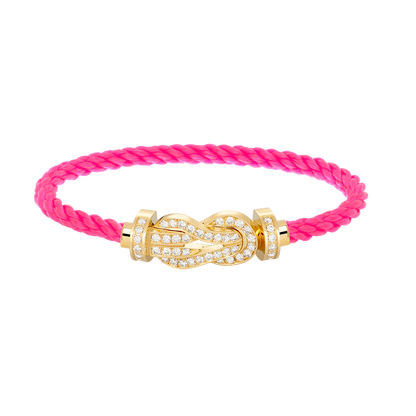 [Radiant Gem]¯CHANCE LARGE 8 FIGURE BUCKLE FULLDIAMOND BRACELET GOLD