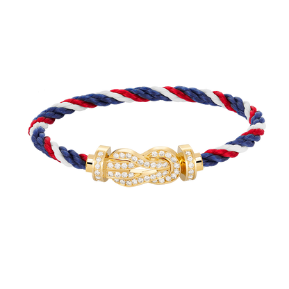[Radiant Gem]¯CHANCE LARGE 8 FIGURE BUCKLE FULLDIAMOND BRACELET GOLD