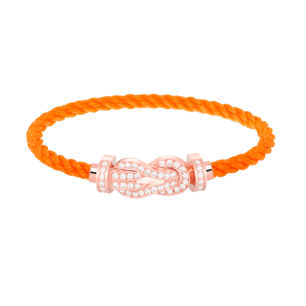 [Radiant Gem]¯CHANCE LARGE 8 FIGURE BUCKLE FULL DIAMOND BRACELET ROSE GOLD
