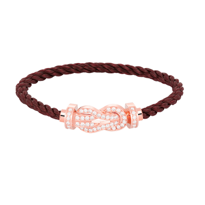 [Radiant Gem]¯CHANCE LARGE 8 FIGURE BUCKLE FULL DIAMOND BRACELET ROSE GOLD