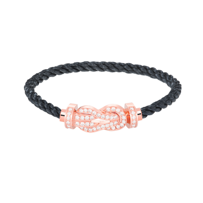 [Radiant Gem]¯CHANCE LARGE 8 FIGURE BUCKLE FULL DIAMOND BRACELET ROSE GOLD