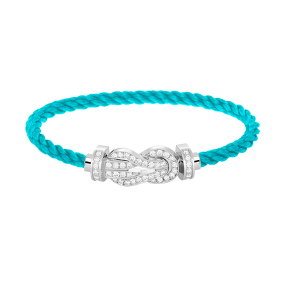 [Radiant Gem]¯CHANCE LARGE 8 FIGURE BUCKLE FULL DIAMOND BRACELET SILVER