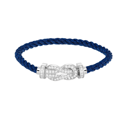 [Radiant Gem]¯CHANCE LARGE 8 FIGURE BUCKLE FULL DIAMOND BRACELET SILVER