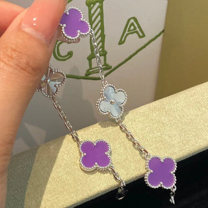 [Radiant Gem]New  CLOVER 5 MOTIF VIOLET BRACELET COLLECTION