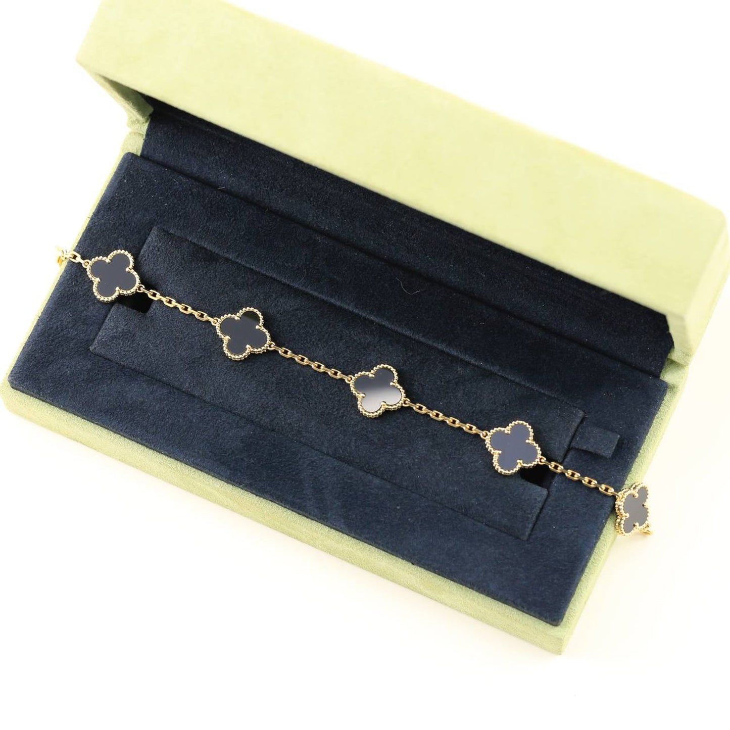 [Radiant Gem]New CLOVER 5 MOTIF ONYXS BRACELET COLLECTION