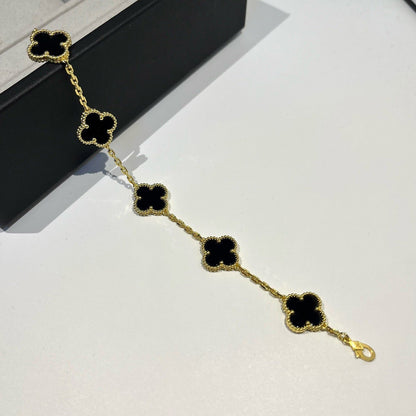 [Radiant Gem]New CLOVER 5 MOTIF ONYXS BRACELET COLLECTION