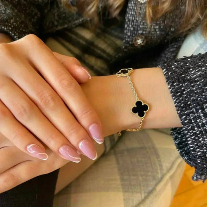 [Radiant Gem]New CLOVER 5 MOTIF ONYXS BRACELET COLLECTION