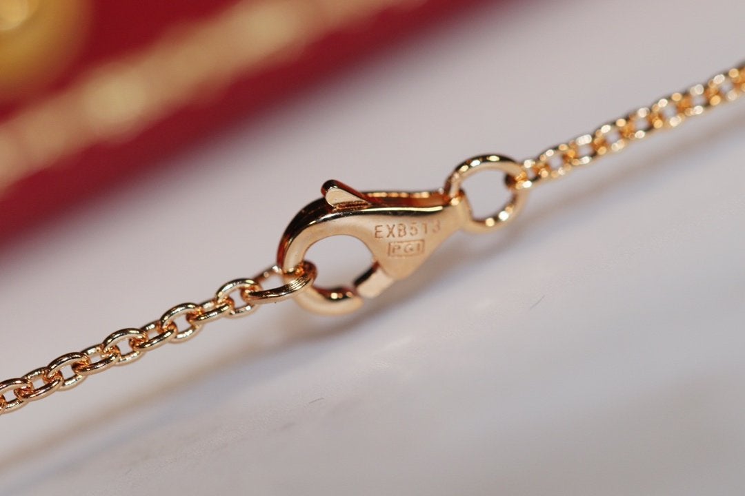 [Radiant Gem]¯LOVE NECKLACE PINK GOLD AND SILVER