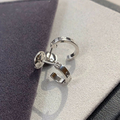 [Radiant Gem]¯LOVE EARRINGS 2.65MM SILVER