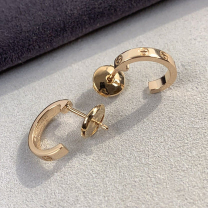 [Radiant Gem]¯LOVE EARRINGS 2.65MM PINK GOLD