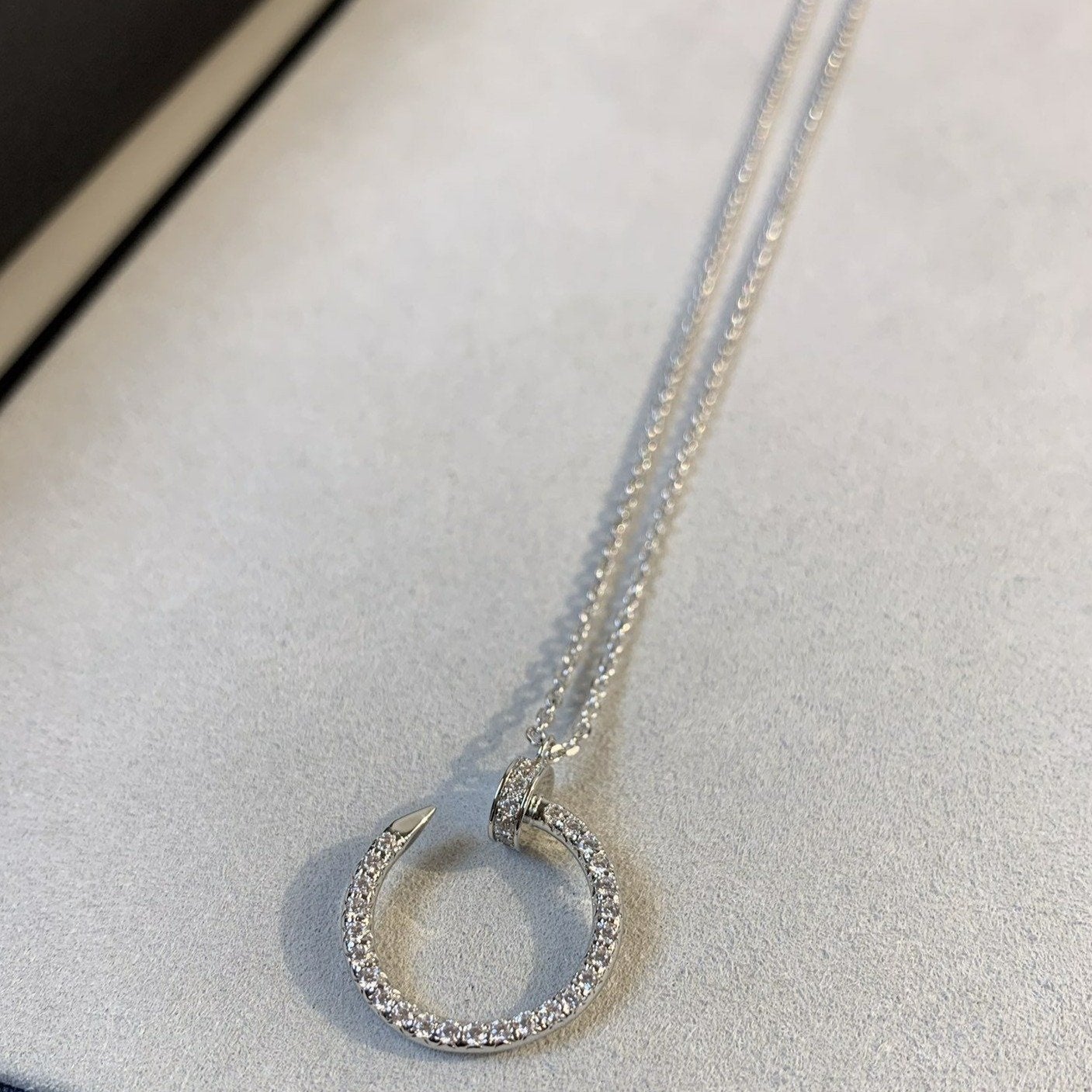 [Radiant Gem]¯JUSTE NECKLACE SILVER DIAMONDS