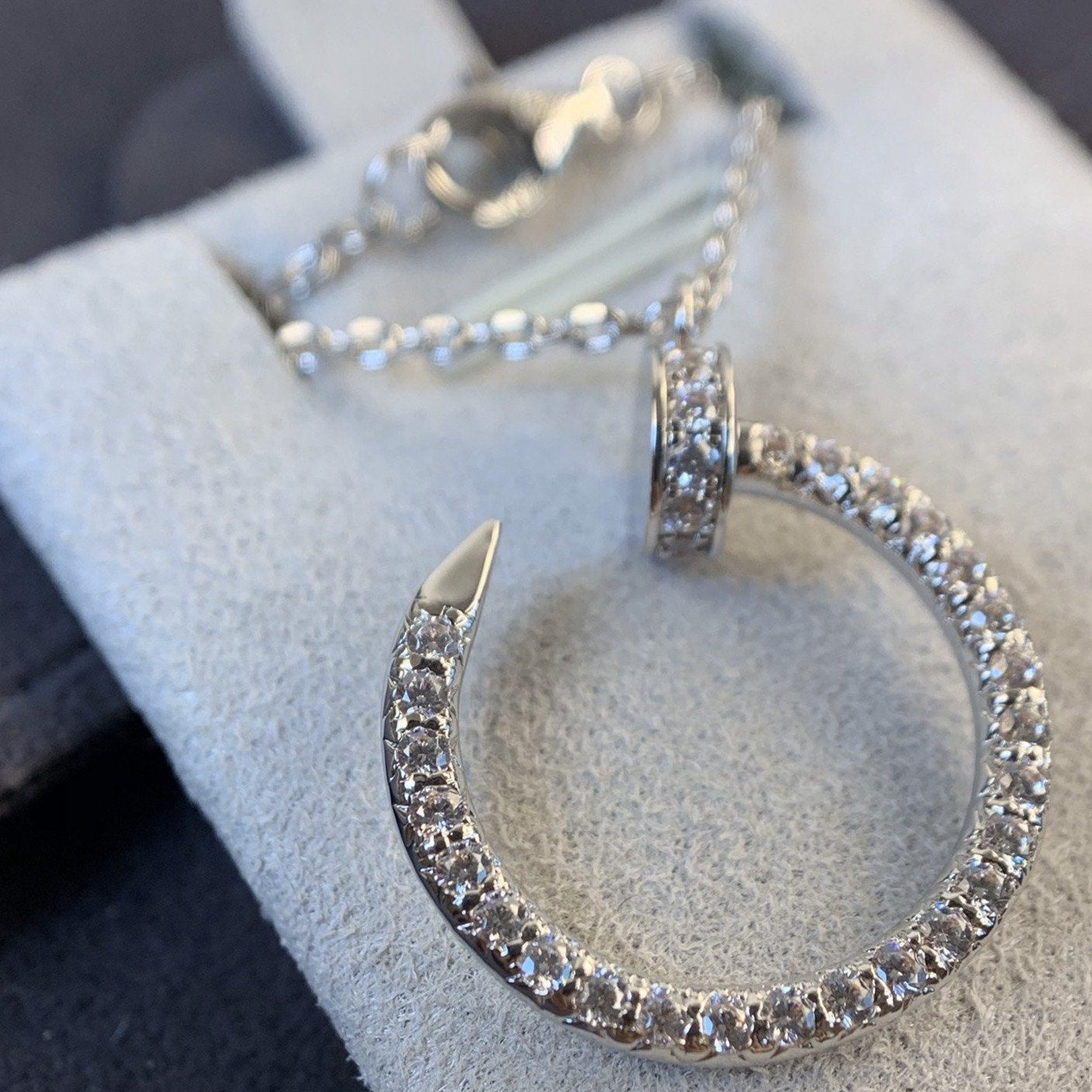 [Radiant Gem]¯JUSTE NECKLACE SILVER DIAMONDS