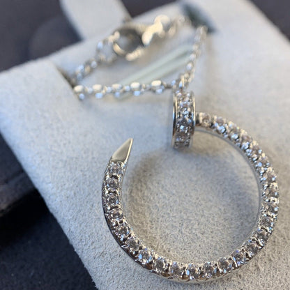 [Radiant Gem]¯JUSTE NECKLACE SILVER DIAMONDS