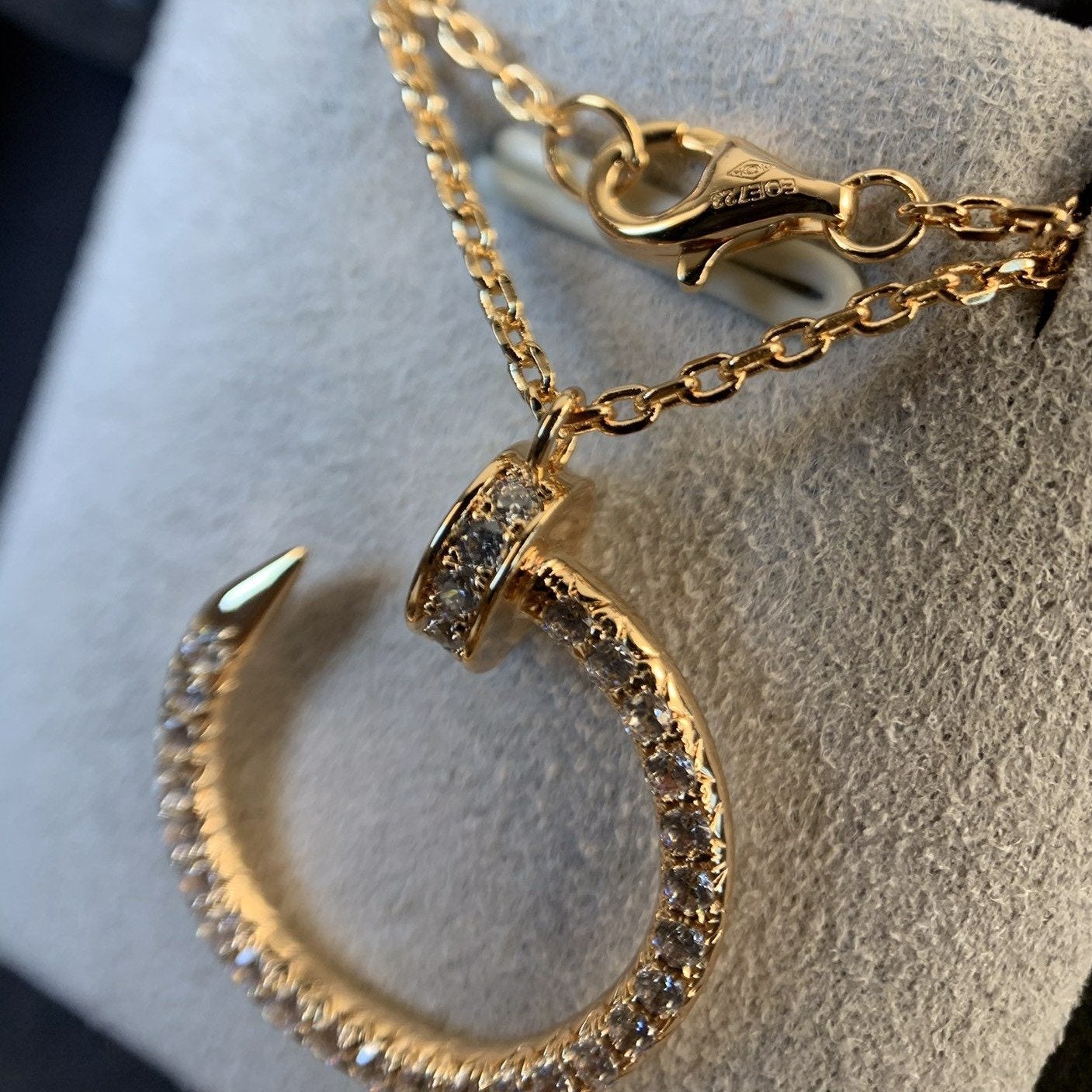[Radiant Gem]¯JUSTE NECKLACE PINK GOLD DIAMONDS