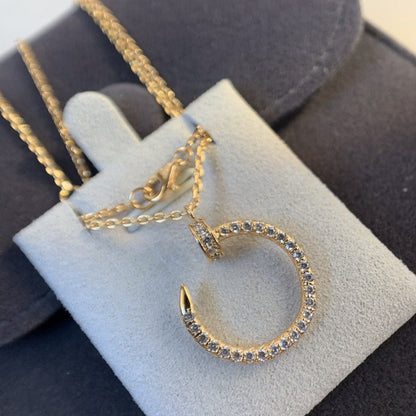 [Radiant Gem]¯JUSTE NECKLACE PINK GOLD DIAMONDS