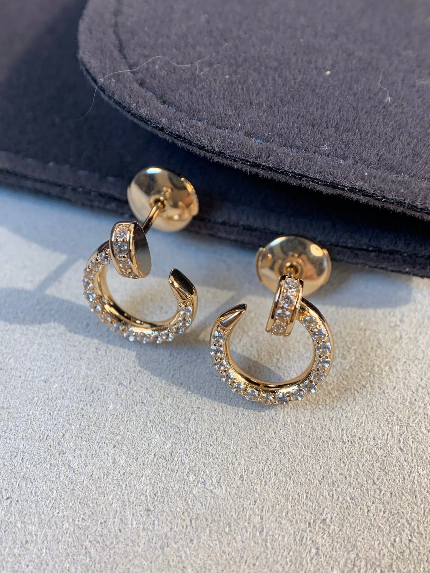 [Radiant Gem]¯JUSTE EARRINGS GOLD DIAMONDS