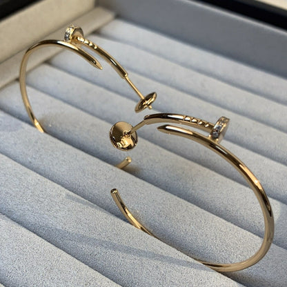 [Radiant Gem]¯JUSTE EARRINGS GOLD DIAMONDS 1.8MM