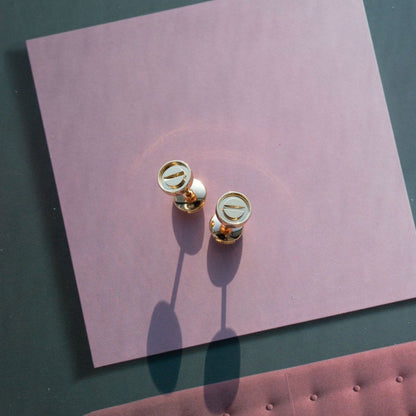 [Radiant Gem]¯LOVE EARRINGS PINK GOLD 10MM