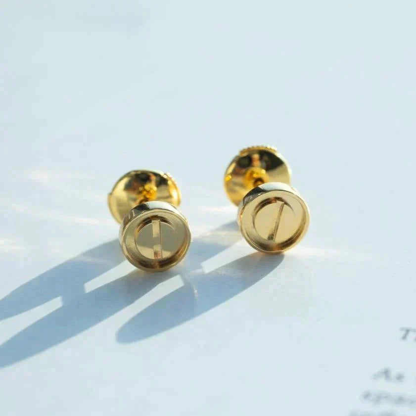 [Radiant Gem]¯LOVE EARRINGS GOLD 10MM