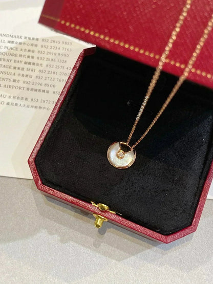 [Radiant Gem]¯AMULETTE ROSE GOLD MOP NECKLACE