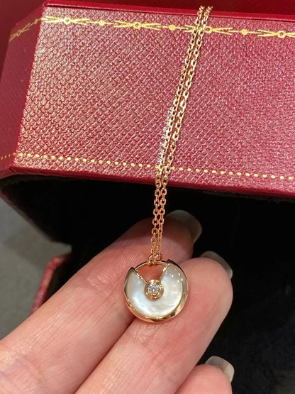 [Radiant Gem]¯AMULETTE ROSE GOLD MOP NECKLACE