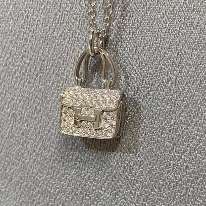 [Radiant Gem]¯CONSTANCE PEDANT DIAMOND NECKLACE