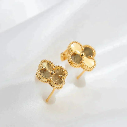 [Radiant Gem]¯CLOVER MEDIUM 1 MOTIFS LASER EARRINGS