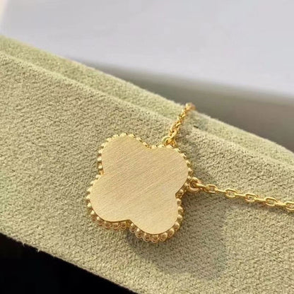 [Radiant Gem]¯CLOVER 15MM DIAMOND TURQUOISE NECKLACE