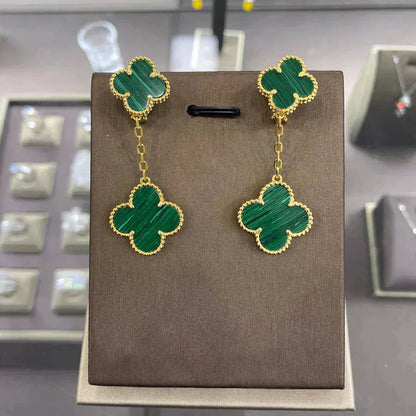 [Radiant Gem]¯CLOVER 2 MOTIFS  EARRINGS (MULTIPLE CHOICESC