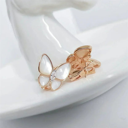 [Radiant Gem]¯BUTTERFLY MOP DIAMOND EARRINGS