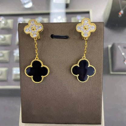 [Radiant Gem]¯CLOVER  2 MOTIFS  DIAMOND  EARRINGS (MULTIPLE CHOICESç´