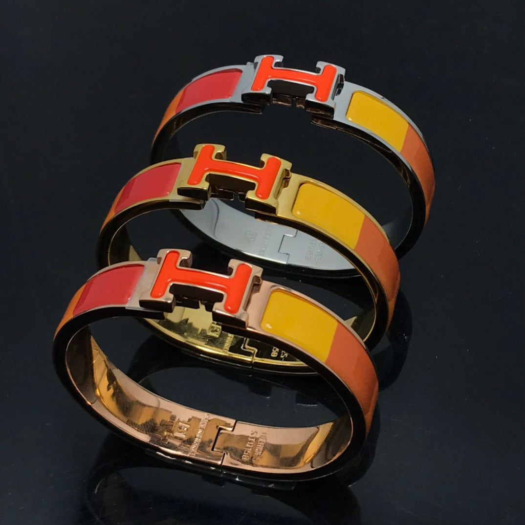 [Radiant Gem]¯H BRACELET ORANGE RAINBOW CERAMIC