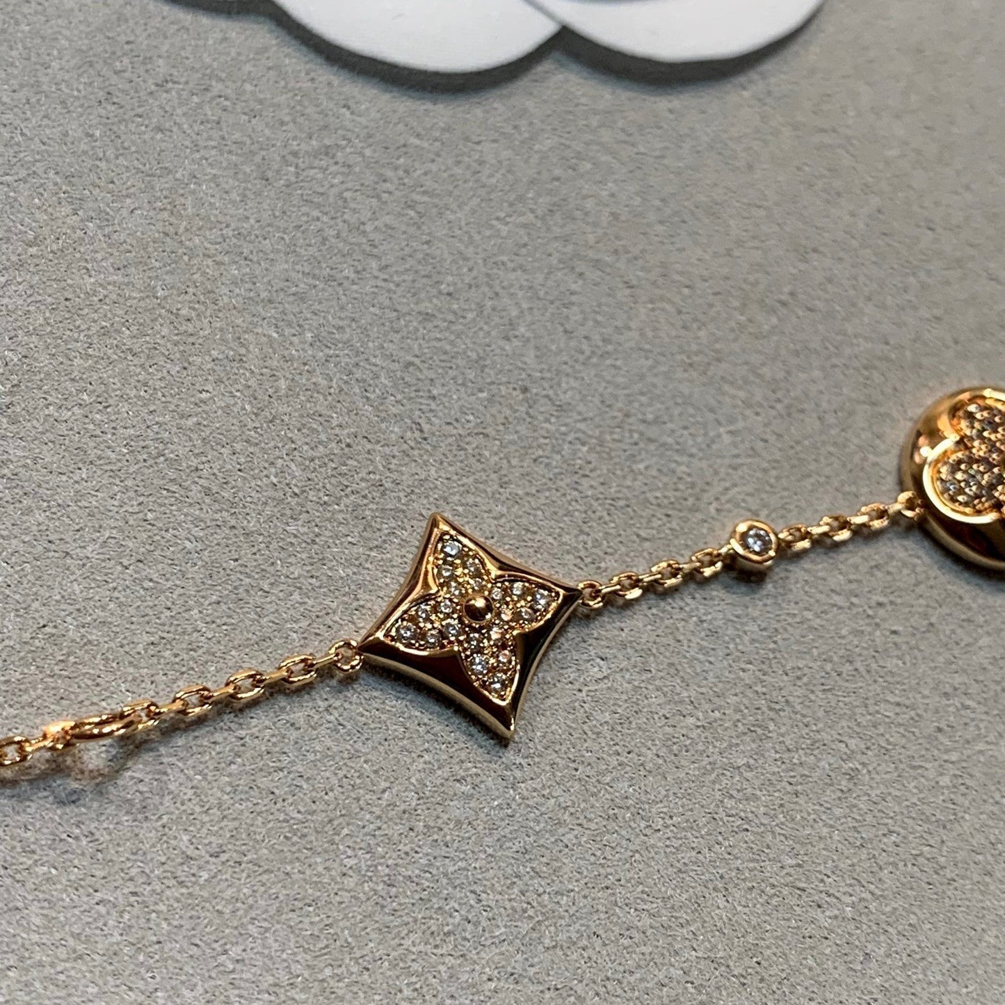 [Radiant Gem]¯STAR AND SUN 4 MOTIFS GOLD DIAMONDS BRACELET