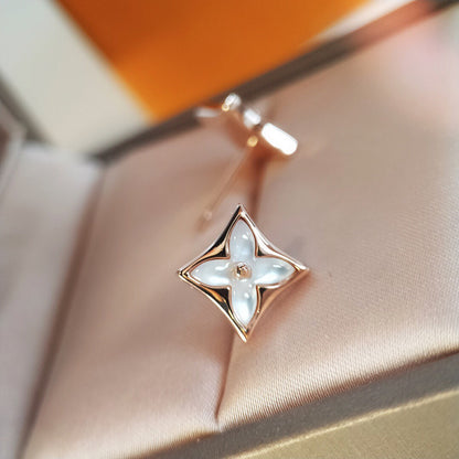 [Radiant Gem]¯STAR MOP PINK GOLD EARRINGS
