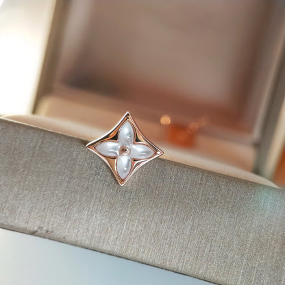 [Radiant Gem]¯STAR MOP PINK GOLD EARRINGS