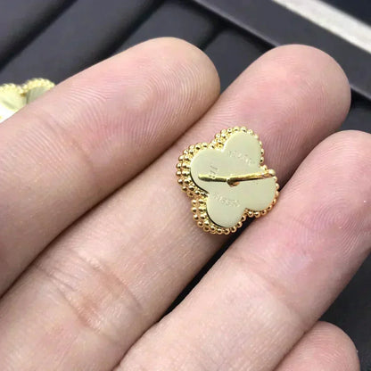 [Radiant Gem]¯CLOVER MINI 9.5MM LASER EARRINGS