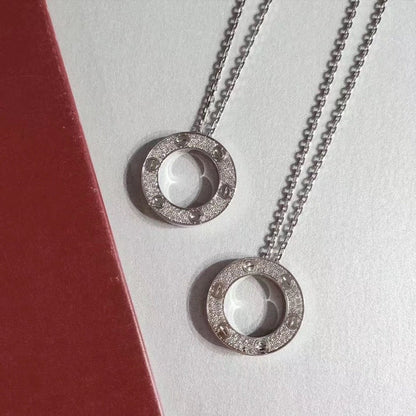 [Radiant Gem]¯LOVE NECKLACE ADJUSTABLE SILVER