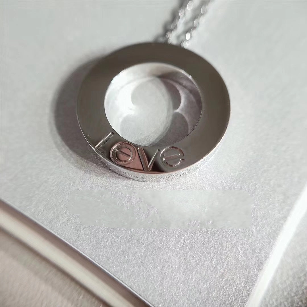 [Radiant Gem]¯LOVE NECKLACE ADJUSTABLE SILVER