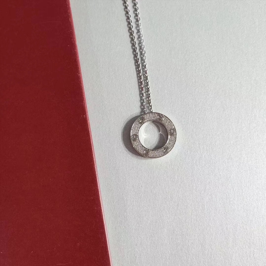 [Radiant Gem]¯LOVE NECKLACE ADJUSTABLE SILVER