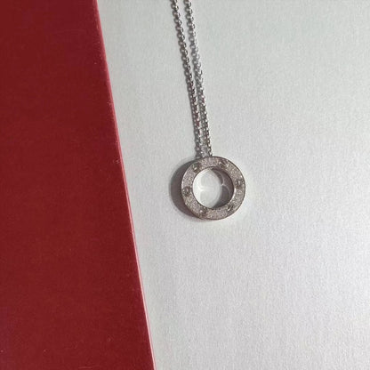 [Radiant Gem]¯LOVE NECKLACE ADJUSTABLE SILVER