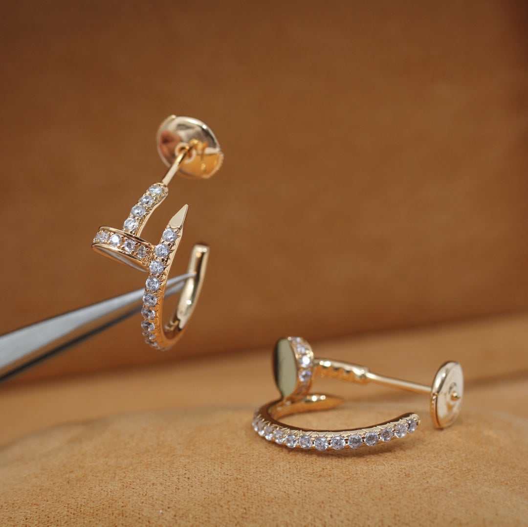 [Radiant Gem]¯JUSTE EARRINGS 12.75MM PINK GOLD DIAMOND
