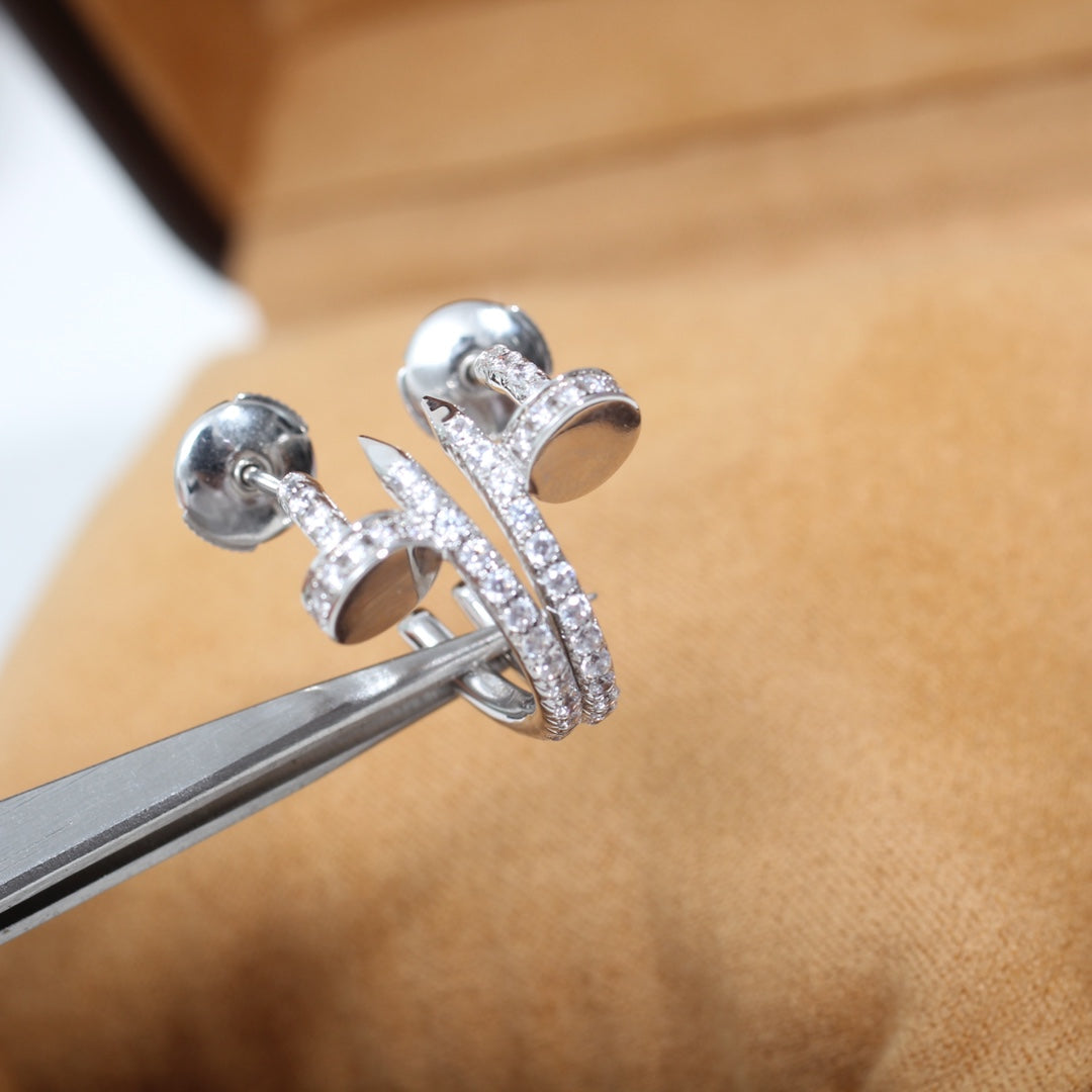 [Radiant Gem]¯JUSTE EARRINGS 12.75MM SILVER DIAMOND