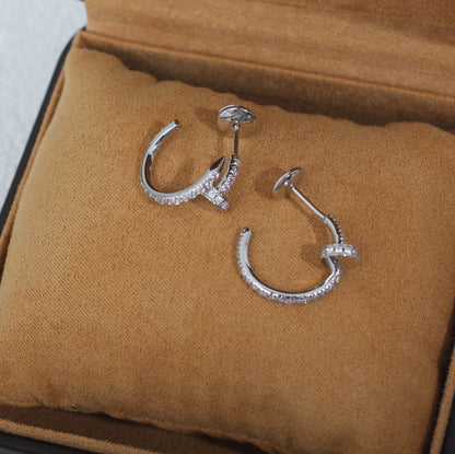 [Radiant Gem]¯JUSTE EARRINGS 12.75MM SILVER DIAMOND