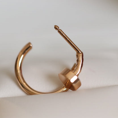 [Radiant Gem]¯JUSTE EARRINGS PINK GOLD
